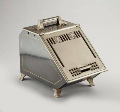 A coal scuttle or ash bucket with geometrical decoration, c. 1900 - Secese a umění 20. století