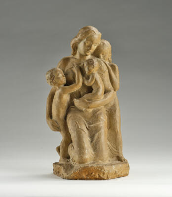 Moiret, mother with three children, c. 1910 - Jugendstil and 20th Century Arts and Crafts