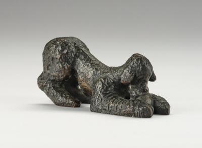 Ottmar Hollmann (Westfalen 1915-2005), Bronzefigur: spielender Pudel - Kleinode des Jugendstils & Angewandte Kunst des 20. Jahrhunderts