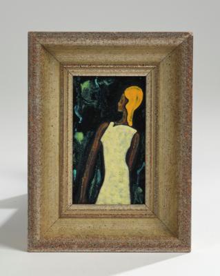 An enamelled portrait of a woman in profile, c. 1930/35 - Jugendstil e arte applicata del XX secolo