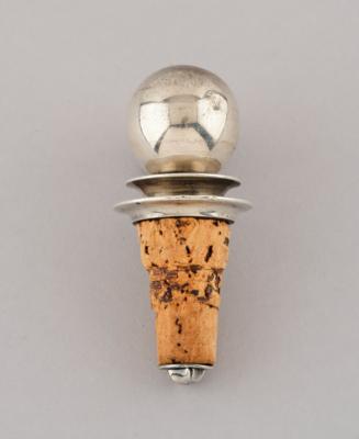 Harald Nielsen, a sterling silver bottle stopper, model number 166, Georg Jensen, Denmark, after 1945 - Jugendstil and 20th Century Arts and Crafts