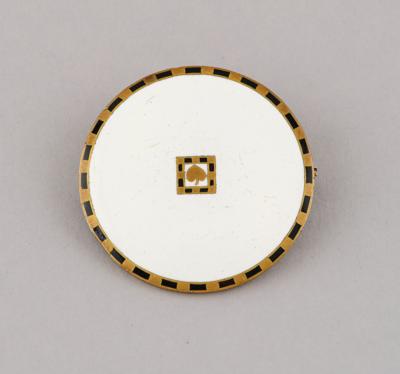 Josef Hoffmann, a brooch, model number M 177, executed by Johann Souval, Vienna, for the Wiener Werkstätte - Jugendstil e arte applicata del XX secolo