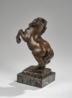 M. Matijevic, Bronzeobjekt eines steigenden Pferdes, 1949 - Kleinode des Jugendstils & Angewandte Kunst des 20. Jahrhunderts