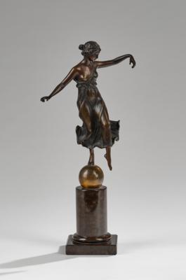 Rudolf Küchler (1867-1954), a bronze female dancer, c. 1910 - Jugendstil e arte applicata del XX secolo