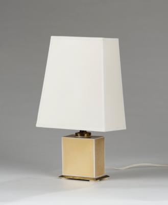 A table lamp, model number 153, form design by Trude Petri, c. 1947, decoration 19/2 Goldhauchfond, pattern designed in around 1950, Königliche Porzellanmanufaktur (KPM), Berlin - Jugendstil and 20th Century Arts and Crafts
