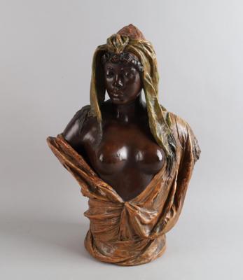 Albin Döbrich, a female bust, partly unclothed, c. 1920/40 - Jugendstil and 20th Century Arts and Crafts