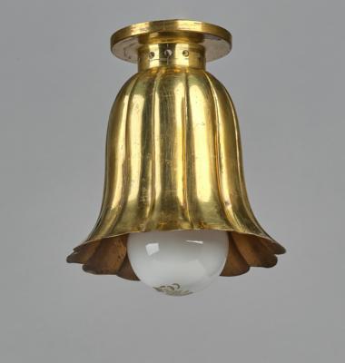 Deckenlampe bzw. Wandlampe aus Messing, um 1920/30 - Secese a umění 20. století