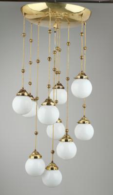 A large ten-light chandelier, designed in around 1900/20 - Jugendstil e arte applicata del XX secolo