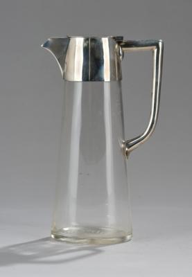 Henkelkaraffe mit Silbermontierung, Franz Heid, Wien, bis Mai 1922 - Jugendstil e arte applicata del XX secolo