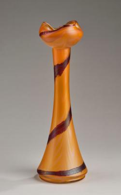 Hohe Vase, Glasfabrik Elisabeth, Kosten bei Teplitz,1900-1905 - Kleinode des Jugendstils & Angewandte Kunst des 20. Jahrhunderts