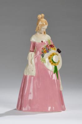 Johanna Meier-Michel, Jahreszeitenfigur "Sommer", Modellnummer: 1371, Wiener Kunstkeramische Werkstätte (WKKW), um 1912/14 - Kleinode des Jugendstils & Angewandte Kunst des 20. Jahrhunderts