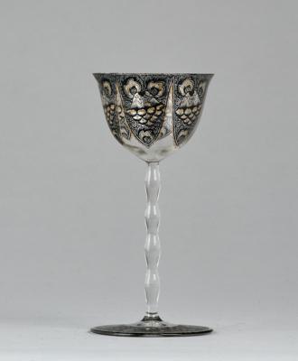 Karl Massanetz (Steinschönau 1890-1918 Lämmerle), a liqueur glass, Werkstatt Karl Massanetz, Steinschönau, for J. & L. Lobmeyr, Vienna, 1914 - Jugendstil and 20th Century Arts and Crafts