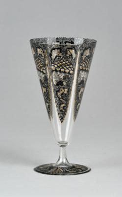 Karl Massanetz (Steinschönau 1890-1918 Lämmerle), a drinking glass, Werkstatt Karl Massanetz, Steinschönau, for J. & L. Lobmeyr, Vienna, 1914 - Jugendstil e arte applicata del XX secolo