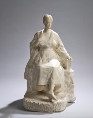 Milles, a large seated female figure, c. 1900/30 - Jugendstil e arte applicata del XX secolo