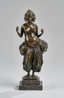 P. Knotz, a bronze figure of an Oriental belly dancer, c. 1920/30 - Jugendstil e arte applicata del XX secolo