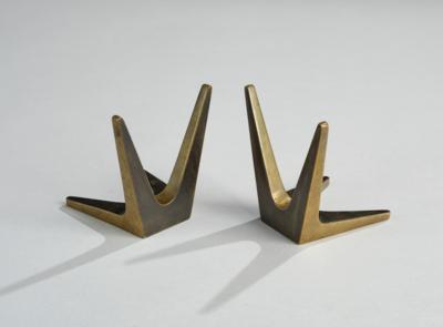 Pair of book ends, Werkstätten Hagenauer, Vienna, - Secese a umění 20. století