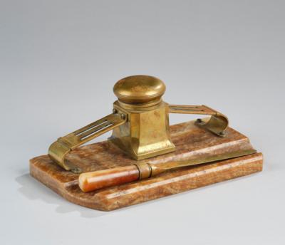 A writing set with an inkwell and a letter opener, c. 1900/20 - Secese a umění 20. století