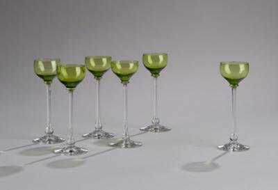 Six liqueur glasses, in the manner of Koloman Moser - Secese a umění 20. století