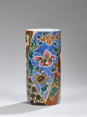 A vase with floral motifs, Longwy, France, c. 1925 - Jugendstil e arte applicata del XX secolo