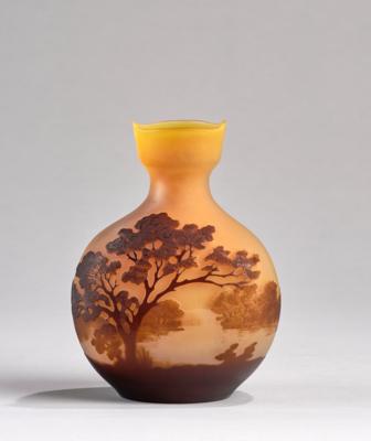 A vase with lakeside landscape Emile Gallé, Nancy, 1905-08 - Jugendstil and 20th Century Arts and Crafts