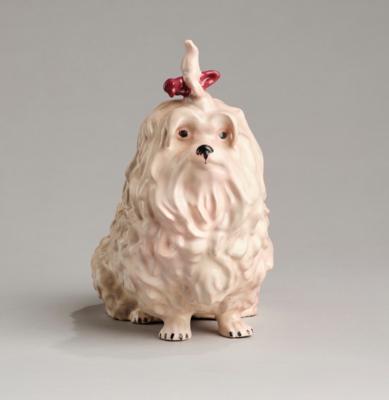 Willibald (Willy) Russ, Pekinese, Modellnummer: 509, Werkstätten Karau, Wien, um 1919-25 - Jugendstil e arte applicata del XX secolo