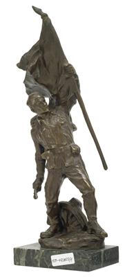 Bronzestatuette eines österreichischen Unteroffiziers - Historische Waffen, Uniformen, Militaria