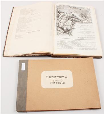 Konvolut, bestehend aus einem Buch und einer Panoramakarte: - Armi d'epoca, uniformi e militaria