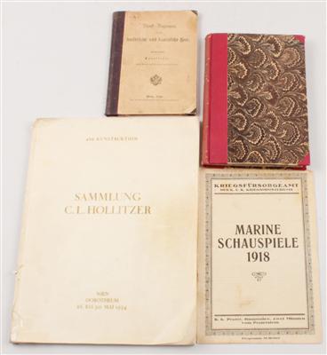 Konvolut von 2 Büchern, 1 Katalog und 1 Programmheft: - Antique Arms, Uniforms and Militaria
