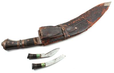 Schweres Kukri-Messer, - Historische Waffen, Uniformen, Militaria