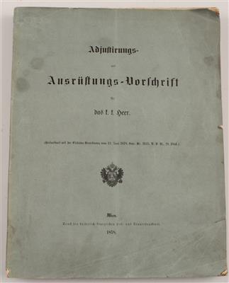 Buch 'Adjustierungs- und Ausrüstungs-Vorschrift für das k. k. Heer' - Historische Waffen, Uniformen, Militaria