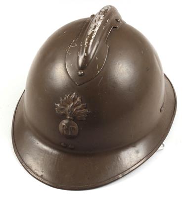 Französischer Stahlhelm, - Historische Waffen, Uniformen, Militaria