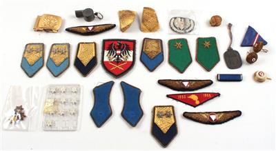 Konvolut militärische Dienstgradabzeichen, - Historische Waffen, Uniformen, Militaria