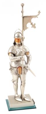 Weißmetallstatuette des Wiener Rathausmannes, - Historische Waffen, Uniformen, Militaria