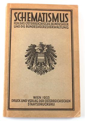 'Schematismus für das österreichische Bundesheer und die Bundesheeresverwaltung' - Antique Arms, Uniforms and Militaria