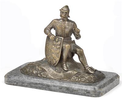 Gelbmetallstatuette - Starožitné zbraně