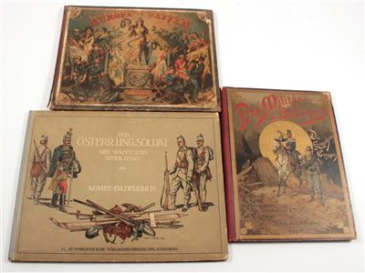 Konvolut von drei Büchern: - Armi d'epoca, uniformi e militaria