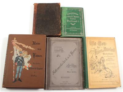 Konvolut von fünf Büchern, - Antique Arms, Uniforms and Militaria