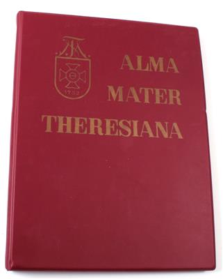 Mappe mit eingehefteten Blättern 'ALMA MATER THERESIANA', - Armi d'epoca, uniformi e militaria