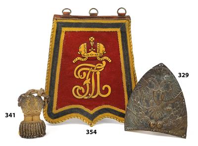 Österreichisches Grenadiermützenschild, - Historische Waffen, Uniformen, Militaria