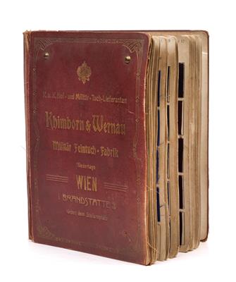 Stoffmusterbuch der Firma Khimborn  &  Wernau, - Historische Waffen, Uniformen, Militaria