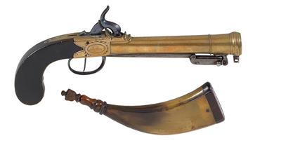 Englische Tromblon-Terzerolpistole, - Armi d'epoca, uniformi e militaria