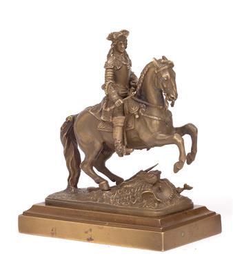 Gelbmetallstatuette - Historische Waffen, Uniformen, Militaria