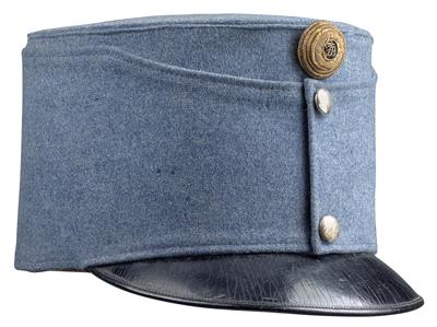 A pike-grey 'stiff' officers’ field cap M.1908, - Starožitné zbraně