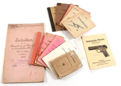 A mixed lot of instructions, regulations, etc., - Antique Arms, Uniforms and Militaria