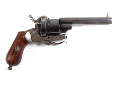 A Lefaucheux revolver, - Armi d'epoca, uniformi e militaria