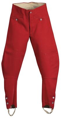 Riding breeches made of madder-red heavy loth for other ranks - Armi d'epoca, uniformi e militaria