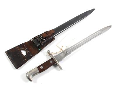 A Swiss knife bayonet, - Antique Arms, Uniforms and Militaria