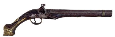 A flintlock pistol, - Starožitné zbraně