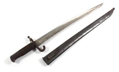 Österreichisches Werndlbajonett, - Historische Waffen, Militaria, Schwerpunkt Österreich (Ungarn) und Kronländer vom 15. Bis zum 20. Jh.