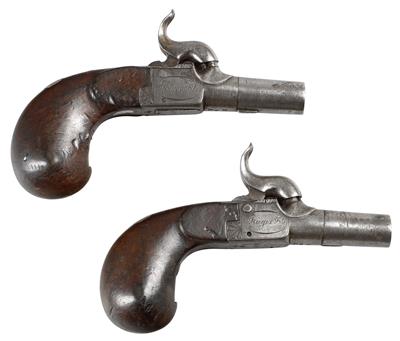 Perkussions-Terzerolpistolenpaar, - Antique Arms, Militaria